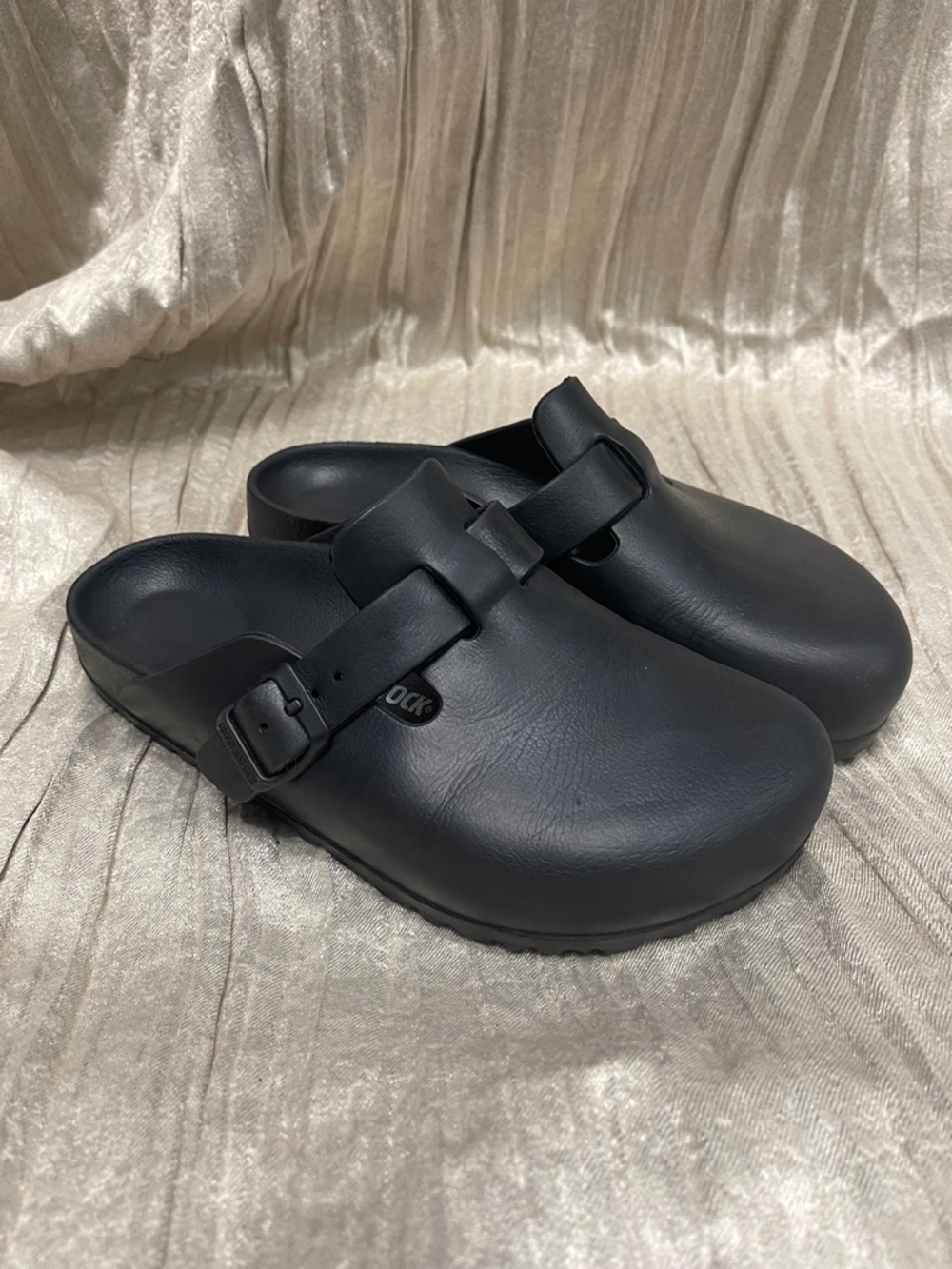Birkenstock Black Clog-Style Slip-On Sandals